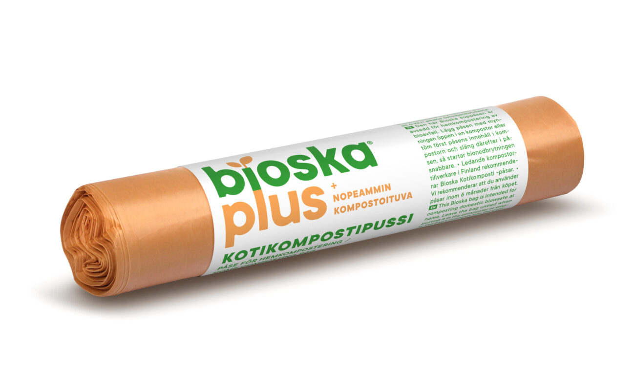 Bioska Plus bags in a roll
