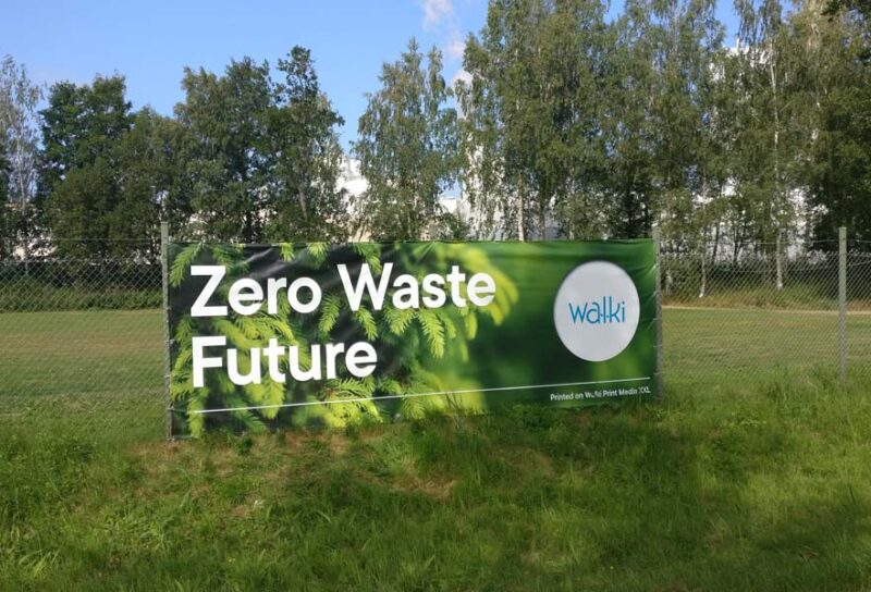 Billboard with text, Zero Waste future