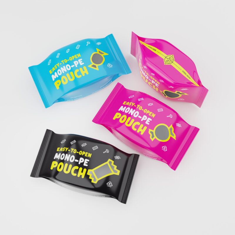 Easy Opening MDO-PE snack pouch
