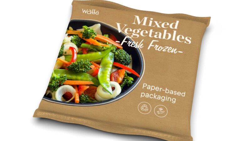 Frozen food pouch wiht vegetables