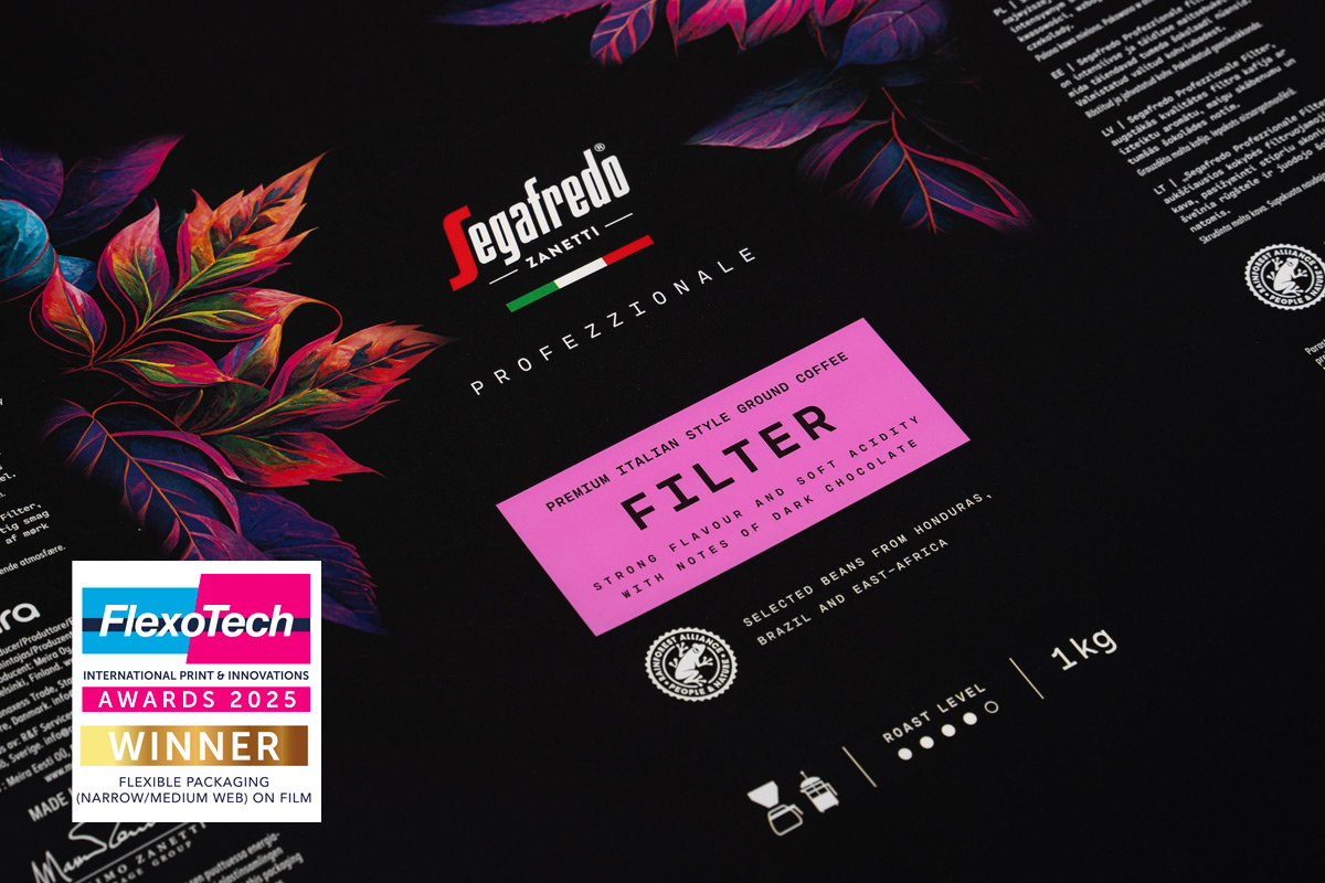 Walki Westpak has been honoured with the 2025 International Print & Innovation Award, securing Best Print in Flexible Packaging for its Segafredo filter coffee packaging.