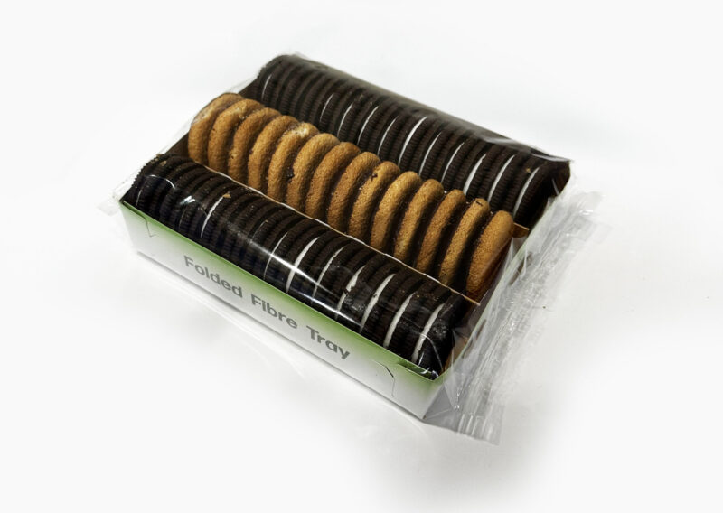Board tray with cookies