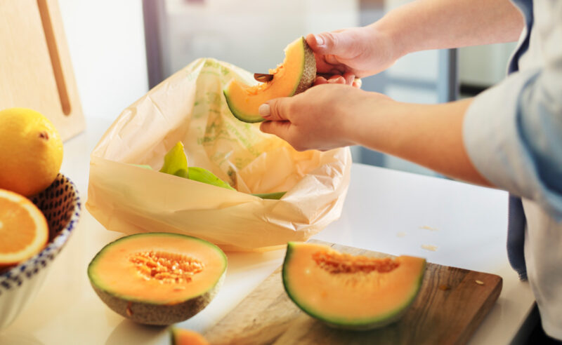 Bioska  and Belsack compostable waste bags