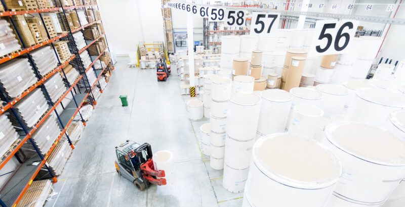 Walki materials in a warehouse