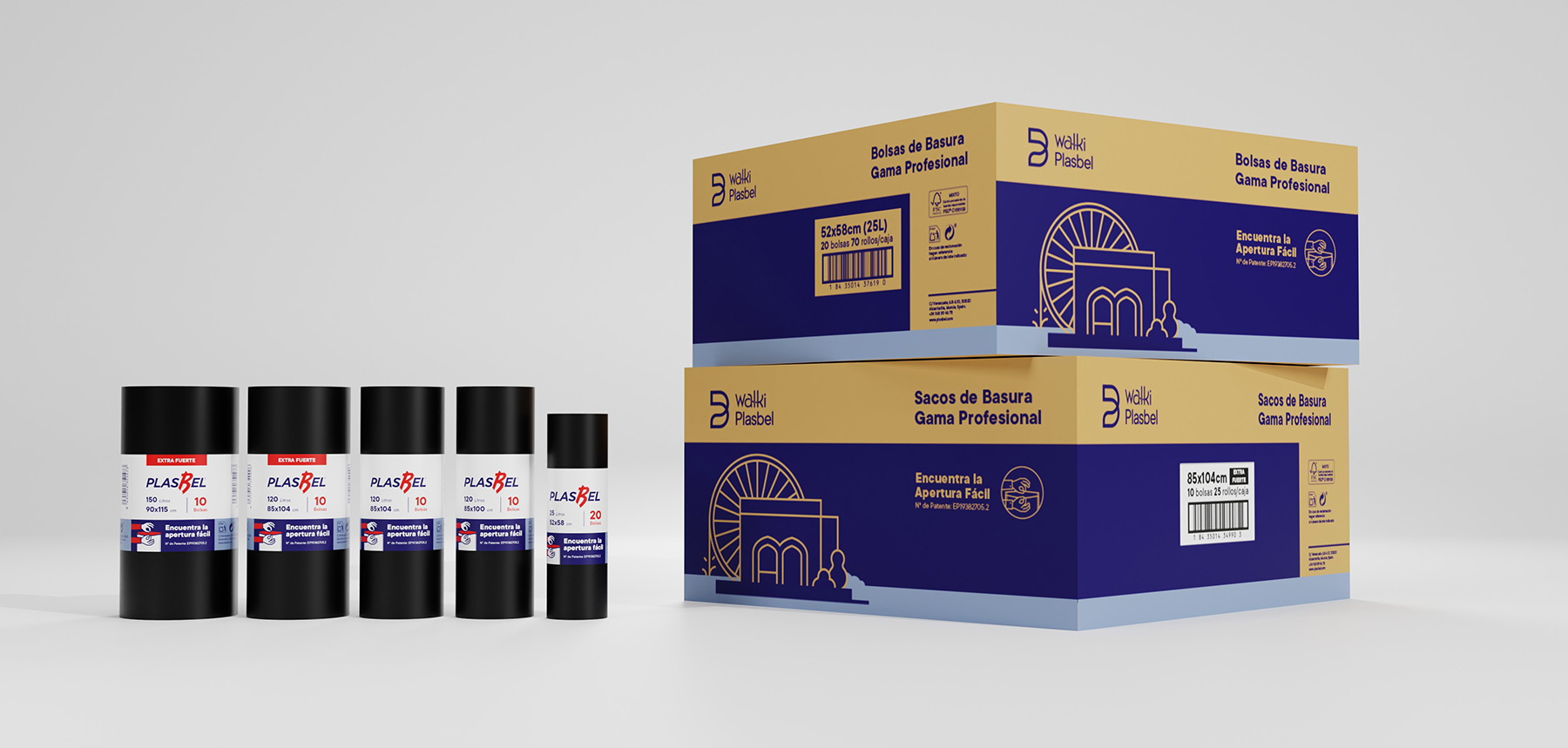 Walki Plasbel Professional Range Easy-to-open opening waste bags