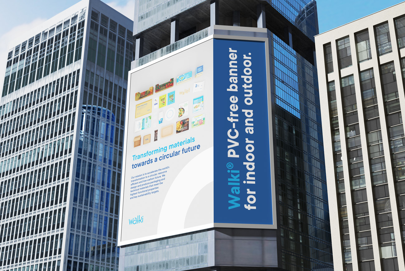 Walki PVC-free banner for indoor and outdoor